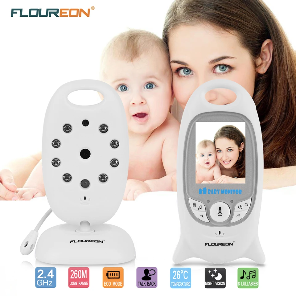 FLOUREON Digital Video nanny Wireless Baby Monitor Security camera 2-way Talk Nigh Vision IR LED Temperature Monitoring
FLOUREON Digital Video nanny Wireless Baby Monitor Security camera 2-way Talk Nigh Vision IR LED Temperature Monitoring