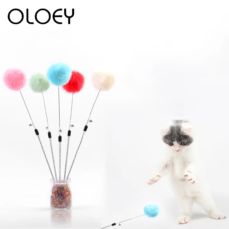 1PC Pet Interactive Toy Funny Colorful Soft Hairy Ball Tease Cat Stick for Pet Cat Dogs Playing Ball Toy Products 2019 New
1PC Pet Interactive Toy Funny Colorful Soft Hairy Ball Tease Cat Stick for Pet Cat Dogs Playing Ball Toy Products 2019 New