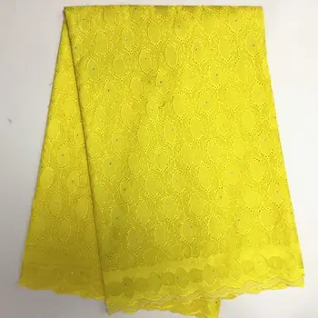 2017 Yellow Embroidered African Cotton Swiss Voile Lace Stone Fabric High Quality African Swiss Voile Lace In Switzerland 5yards
2017 Yellow Embroidered African Cotton Swiss Voile Lace Stone Fabric High Quality African Swiss Voile Lace In Switzerland 5yards