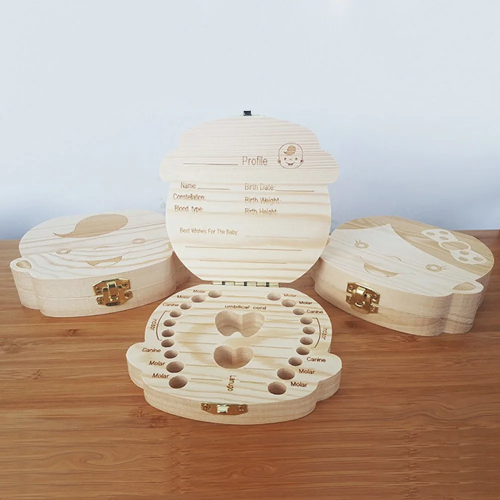 English/Spanish/Russian Wooden Box Tooth Box Organizer Save Milk Teeth Box Storage Teeth Gift Umbilical Cord Lanugo caja madera
English/Spanish/Russian Wooden Box Tooth Box Organizer Save Milk Teeth Box Storage Teeth Gift Umbilical Cord Lanugo caja madera