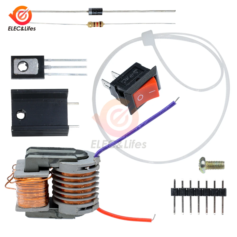 15KV High Frequency DC High Voltage Arc Electric Igniter Generator Inverter Boost Step Up 18650 DIY Kit Transformer Suite 3.7V
15KV High Frequency DC High Voltage Arc Electric Igniter Generator Inverter Boost Step Up 18650 DIY Kit Transformer Suite 3.7V