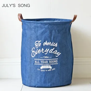 JULY'S SONG Leather Handle Dirty Clothes Laundry Basket Folding Box Storage Basket For Toys Cotton Linen Sundries Storage Bins
JULY'S SONG Leather Handle Dirty Clothes Laundry Basket Folding Box Storage Basket For Toys Cotton Linen Sundries Storage Bins