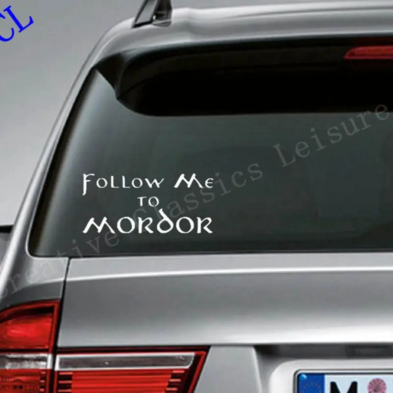 Follow Me To Mordor - Funny Lord of the Rings iInspired Car Decal,free shipping s2081
Follow Me To Mordor - Funny Lord of the Rings iInspired Car Decal,free shipping s2081