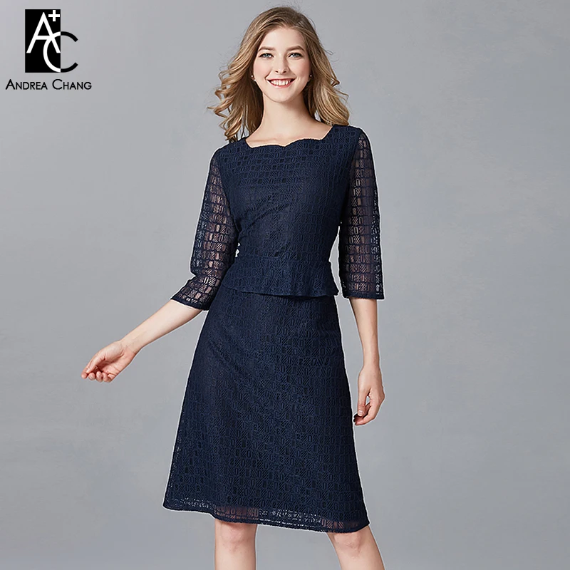 PLUS SIZE woman dress L-5XL high quality summer spring dress ruffle waist a-line knee length office fashion dark blue lace dress
PLUS SIZE woman dress L-5XL high quality summer spring dress ruffle waist a-line knee length office fashion dark blue lace dress