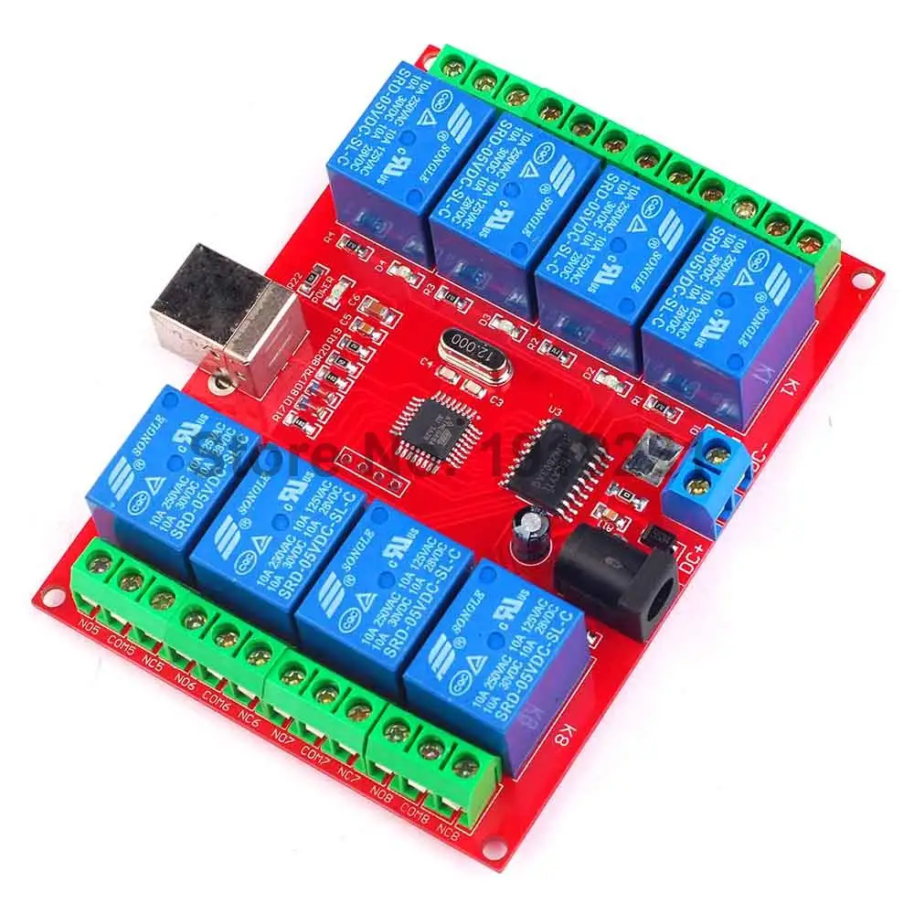 1PCS 8 Channel 5V Relay Module Computer 8Channel USB Control Switch Free Driver PC Intelligent Controller
1PCS 8 Channel 5V Relay Module Computer 8Channel USB Control Switch Free Driver PC Intelligent Controller