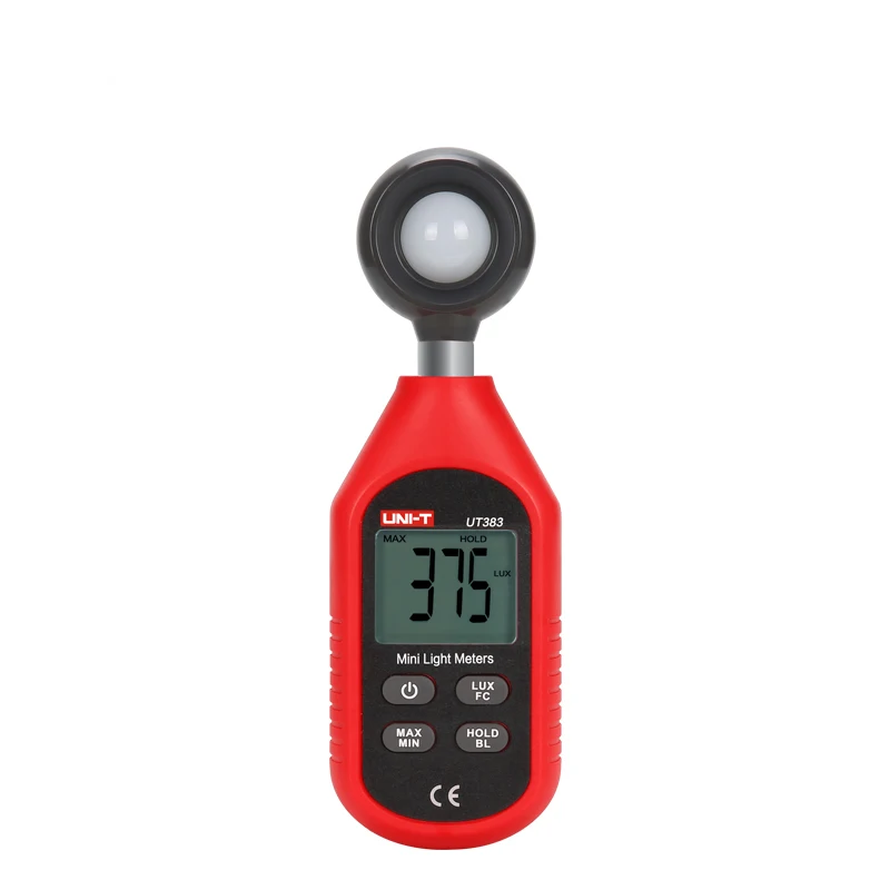 

UNI-T UT383 Digital Luxmeter Light Meter Lux/FC Meter Luminometer Photometer 200,000 Lux Mini Handheld Luxmeter Illuminometer