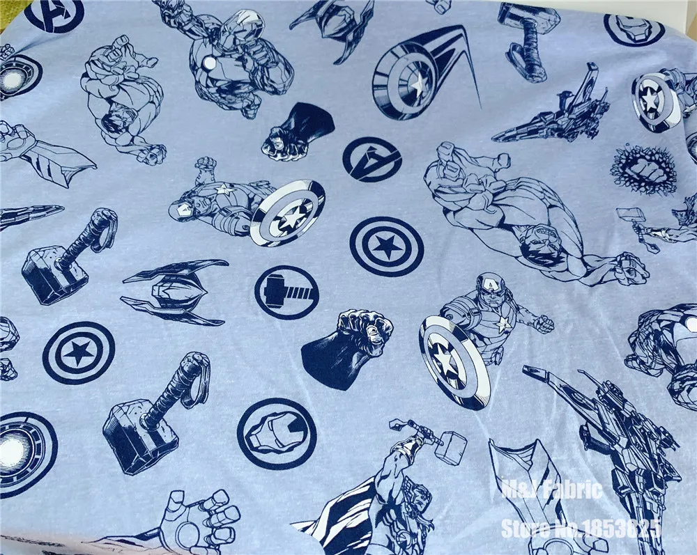 50*185cm Avengers Captain America iron Man Elasticity cotton fabric For Sewing Fat Patchwork baby boy shirt pajamas Cloth Kid
50*185cm Avengers Captain America iron Man Elasticity cotton fabric For Sewing Fat Patchwork baby boy shirt pajamas Cloth Kid