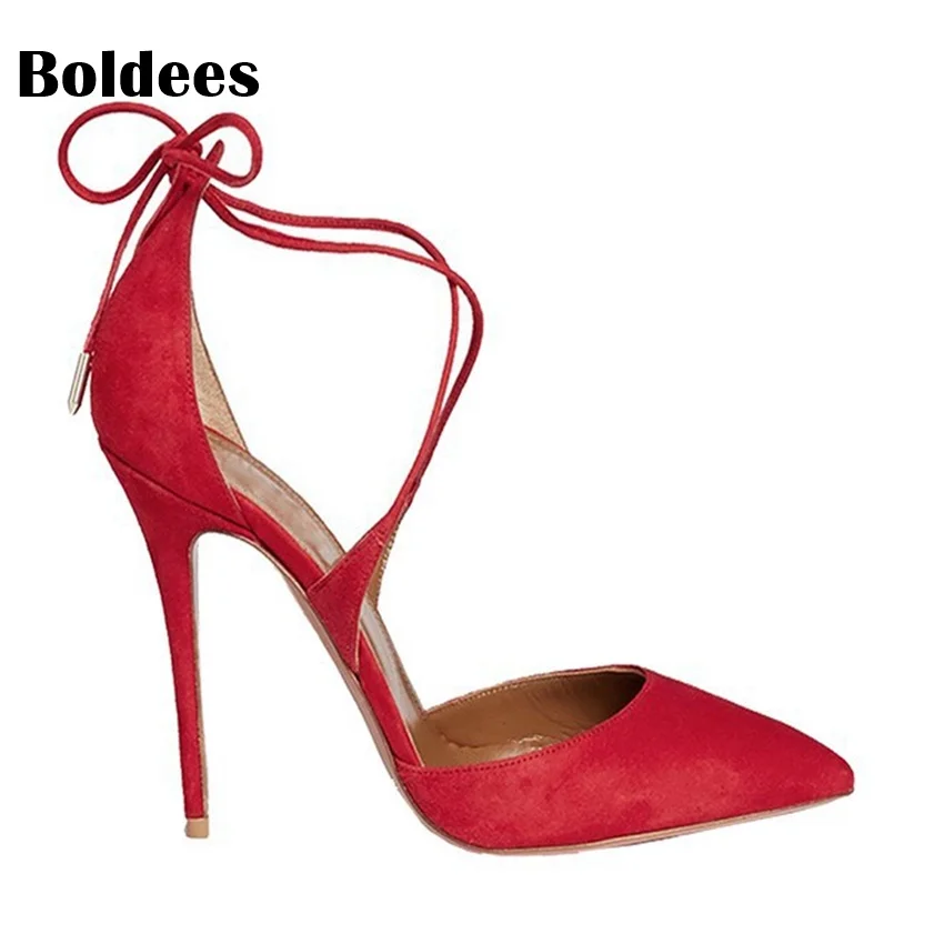 Spring /Autumn 10cm high heels Hot Red Bride Shoes pointed-toe Lace Up Pumps stiletto heeled wedding shoes Zapatos Muje R1
Spring /Autumn 10cm high heels Hot Red Bride Shoes pointed-toe Lace Up Pumps stiletto heeled wedding shoes Zapatos Muje R1