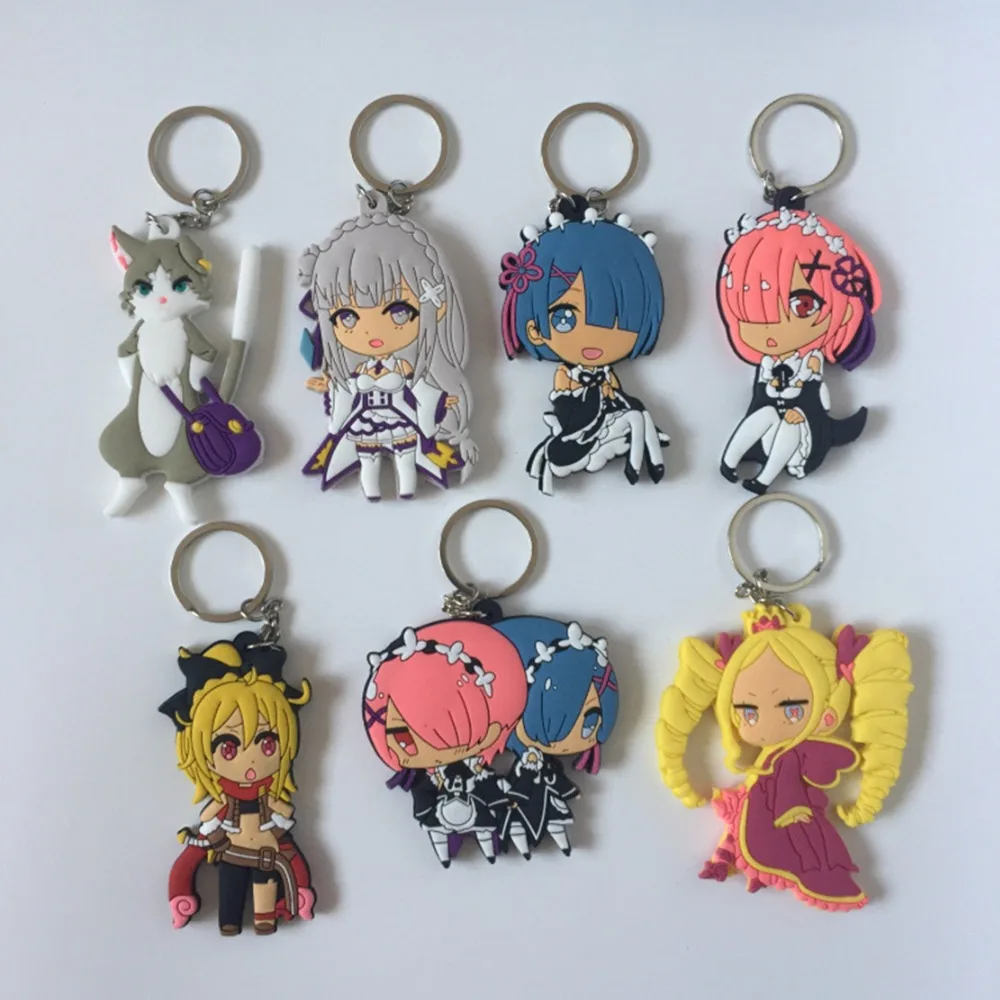 Re Life in a different world from zero Anime PVC Keychain Pack Rem Ram cartoon cosplay silicona para llaves Jewelry Party gifts
Re Life in a different world from zero Anime PVC Keychain Pack Rem Ram cartoon cosplay silicona para llaves Jewelry Party gifts