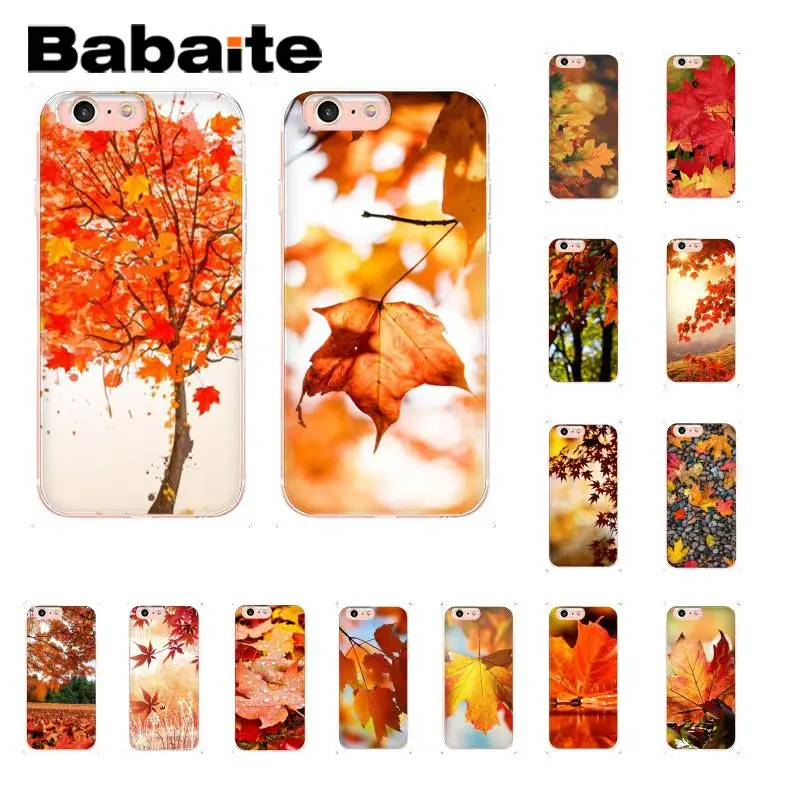 Babaite Leaves Maple Leaf autumn Soft Silicone Phone Case for iPhone 5 5Sx 6 7 7plus 8 8Plus X XS MAX XR Fundas Capa
Babaite Leaves Maple Leaf autumn Soft Silicone Phone Case for iPhone 5 5Sx 6 7 7plus 8 8Plus X XS MAX XR Fundas Capa