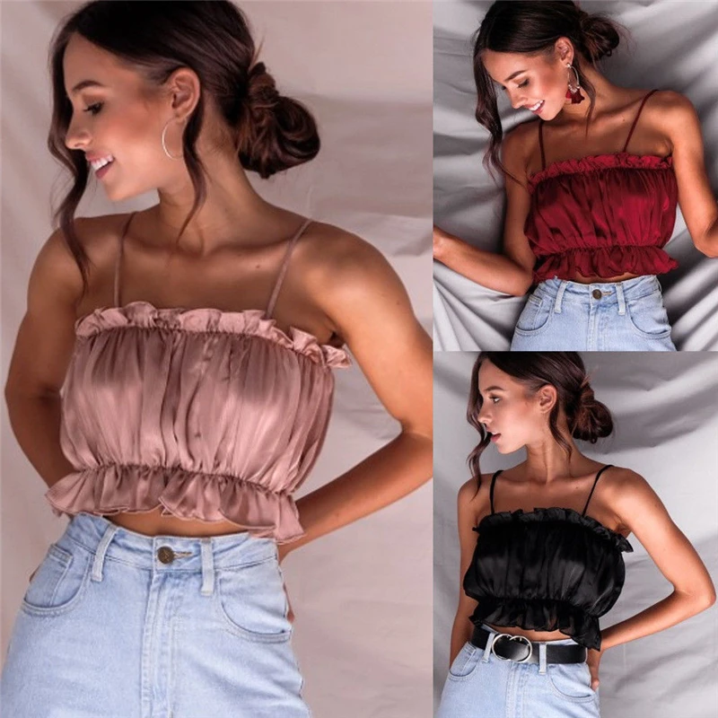 Summer Women Casual Tank Top Sleeveless Sexy Crop Tops Camisole Women Summer Streetwear Fashion Cool Girls Cropped Camis
Summer Women Casual Tank Top Sleeveless Sexy Crop Tops Camisole Women Summer Streetwear Fashion Cool Girls Cropped Camis