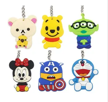 50pcs/lot Cute Disny Cartoon Bear Doraemon Mickey Silicone Key Ring Chains Kids Birthday Festival Party Takeaways Favors
50pcs/lot Cute Disny Cartoon Bear Doraemon Mickey Silicone Key Ring Chains Kids Birthday Festival Party Takeaways Favors