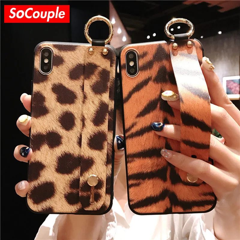 SoCouple Wrist Strap Phone Case For iphone X Xs max XR 6 6s 7 8 plus Leopard Print Tiger Skin Soft TPU Holder Case Cover
SoCouple Wrist Strap Phone Case For iphone X Xs max XR 6 6s 7 8 plus Leopard Print Tiger Skin Soft TPU Holder Case Cover