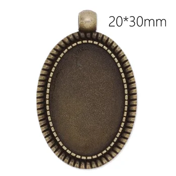 Fit 20*30 mm Cabochon Pendant Tray, Antique Bronze Oval Alloy Cabochon Base Settings 20 pcs-C3879
Fit 20*30 mm Cabochon Pendant Tray, Antique Bronze Oval Alloy Cabochon Base Settings 20 pcs-C3879