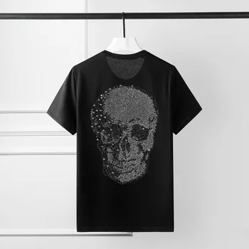 New 100% Cotton Mens Shirts Luxury Crystal Diamond Short Sleeve Round Collar Men Shirts Fashion Casual Black Shirts Man
New 100% Cotton Mens Shirts Luxury Crystal Diamond Short Sleeve Round Collar Men Shirts Fashion Casual Black Shirts Man