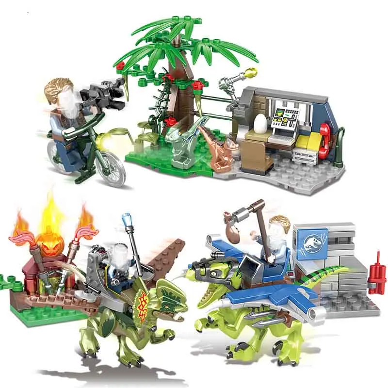 418pcs 4 in 1 Set Jurassic World Park 2 Dinosaur Dragon Gene Lab Laboratory Bird's Nest Figures Building Blocks Toys kids
418pcs 4 in 1 Set Jurassic World Park 2 Dinosaur Dragon Gene Lab Laboratory Bird's Nest Figures Building Blocks Toys kids