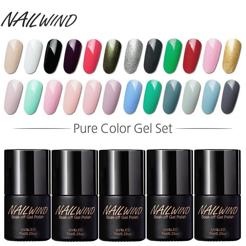 NAILWIND 7ML Pure Color Series Gel Nail Polish For Nail Extension Design Nail Art UV Soak-Off Semi Permanent Varnish Set Lacquer
NAILWIND 7ML Pure Color Series Gel Nail Polish For Nail Extension Design Nail Art UV Soak-Off Semi Permanent Varnish Set Lacquer