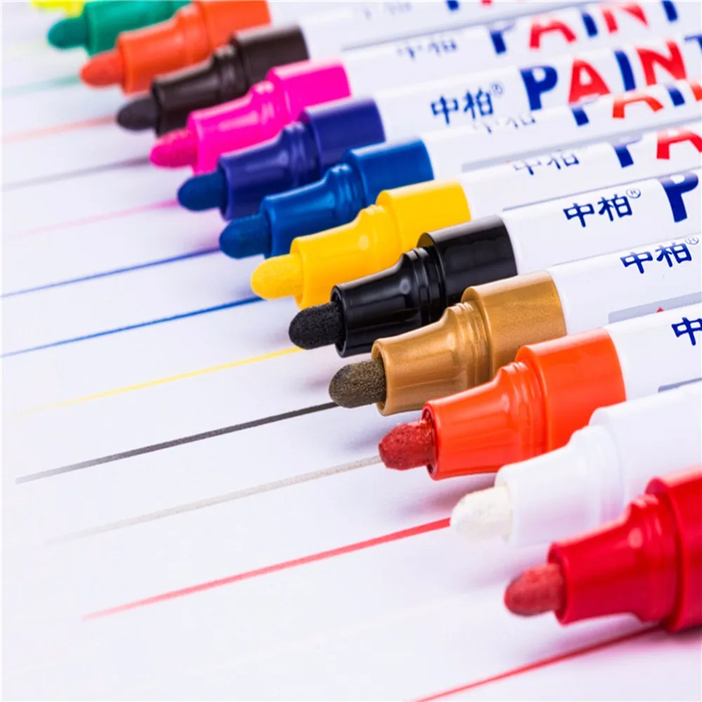 Waterproof Car Care Wheel Tire Oily Mark Pen Car Rubber Tire Tread Metal Permanent Paint Stylo marqueur graffiti
Waterproof Car Care Wheel Tire Oily Mark Pen Car Rubber Tire Tread Metal Permanent Paint Stylo marqueur graffiti