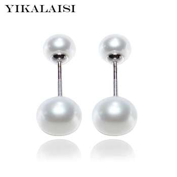 YIKALAISI 925 Sterling Silver Natural Freshwater Oblate Double Pearl Fine Jewelry For Women 6-7-8mm Pearl Size 4 Colour
YIKALAISI 925 Sterling Silver Natural Freshwater Oblate Double Pearl Fine Jewelry For Women 6-7-8mm Pearl Size 4 Colour