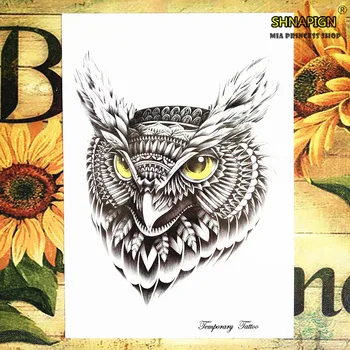 Black hawk owl Temporary Tattoo Body Art Flash Tattoo Stickers 12*20cm Waterproof Henna Tatoo Styling Home Decor Wall Sticker
Black hawk owl Temporary Tattoo Body Art Flash Tattoo Stickers 12*20cm Waterproof Henna Tatoo Styling Home Decor Wall Sticker
