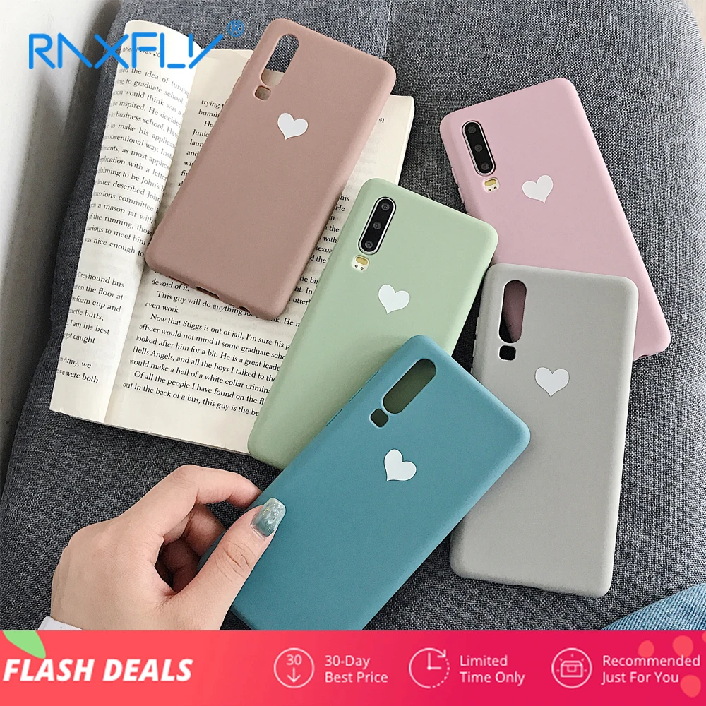 Чехол RAXFLY из мягкого ТПУ для huawei P30 Pro Lite Nova 3 4 конфетного цвета mate 20 P20 P10 Cover
