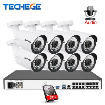 Techege 16CH 5MP POE NVR 2MP Camera kit Outdoor 1080P PoE IP Camera Audio Record Onvif FTP CCTV System Video Surveillance Kit
Techege 16CH 5MP POE NVR 2MP Camera kit Outdoor 1080P PoE IP Camera Audio Record Onvif FTP CCTV System Video Surveillance Kit