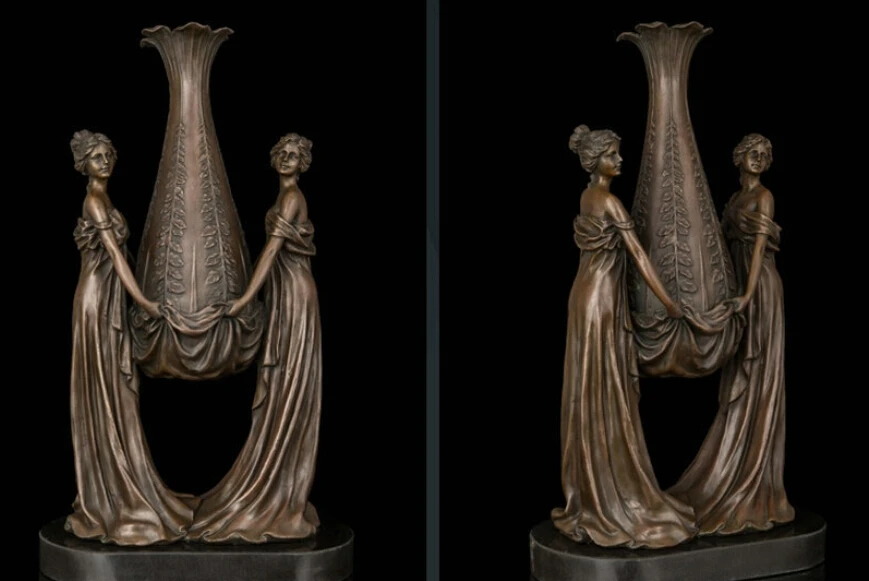 Art Deco Sculpture Classical Flowers Vase With Two Woman Bronze Statue R0713 Discount 35%
Art Deco Sculpture Classical Flowers Vase With Two Woman Bronze Statue R0713 Discount 35%