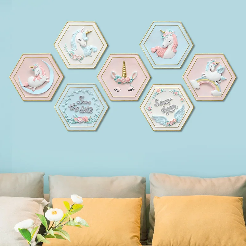 Nordic Ornament 3D Resin Unicorn Decor mural Wall mount Background wall painting Home Decor Valentine's wedding party supplies
Nordic Ornament 3D Resin Unicorn Decor mural Wall mount Background wall painting Home Decor Valentine's wedding party supplies