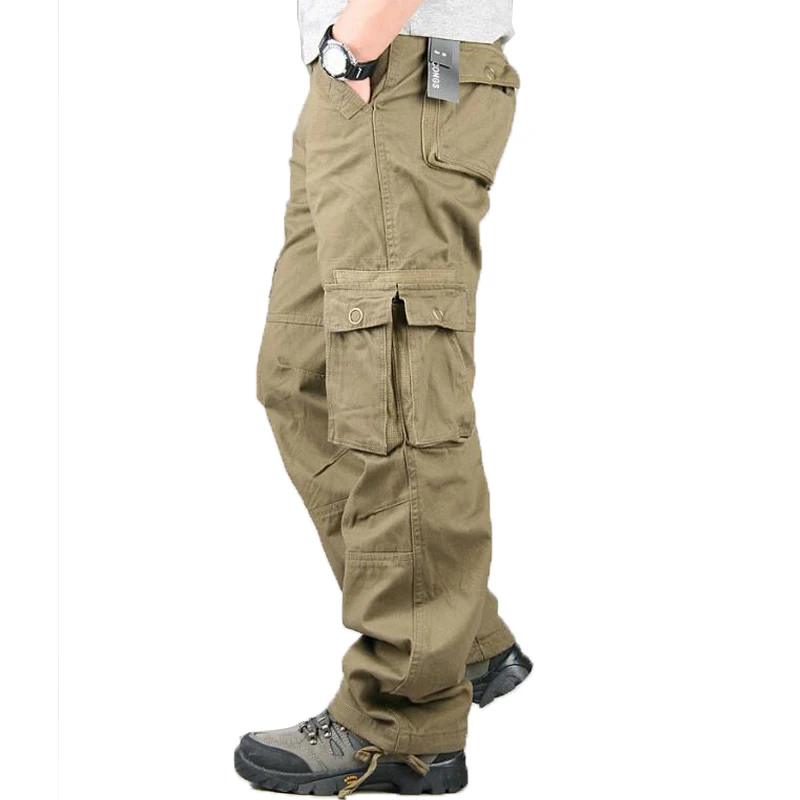 Cotton Casual Pants Men Pockets Loose Overalls New Thick Ribbon Trousers Mens Spring Autumn Winter Baggy Military Cargo Pants
Cotton Casual Pants Men Pockets Loose Overalls New Thick Ribbon Trousers Mens Spring Autumn Winter Baggy Military Cargo Pants
