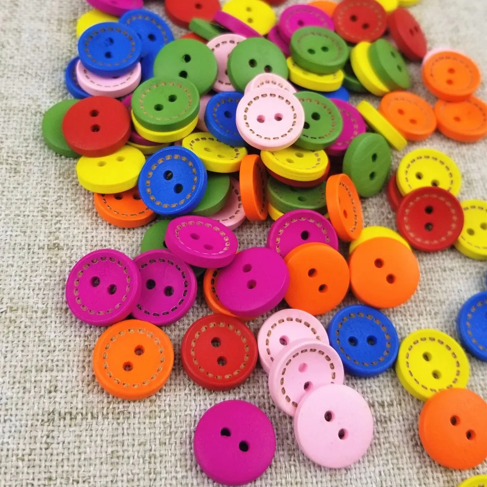 100pcs 15mm Colorful Round Wood Flatback DIY Wooden Buttons Sewing Craft Scrapbooking
100pcs 15mm Colorful Round Wood Flatback DIY Wooden Buttons Sewing Craft Scrapbooking