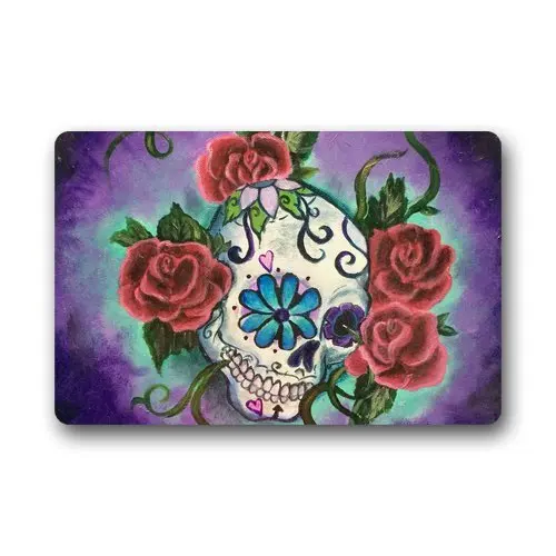 Doormat Personalize Decor Carpets Door Mats Sugar Skull Tattoo Doormats Top Fabric & Rubber Indoor
Doormat Personalize Decor Carpets Door Mats Sugar Skull Tattoo Doormats Top Fabric & Rubber Indoor