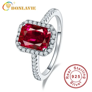 Luxury Geniune 925 Sterling Silver 3.6ct Square Cut Blood Ruby Wedding Engagement Rings Super Shiny Fine Jewelry For Bridal
Luxury Geniune 925 Sterling Silver 3.6ct Square Cut Blood Ruby Wedding Engagement Rings Super Shiny Fine Jewelry For Bridal