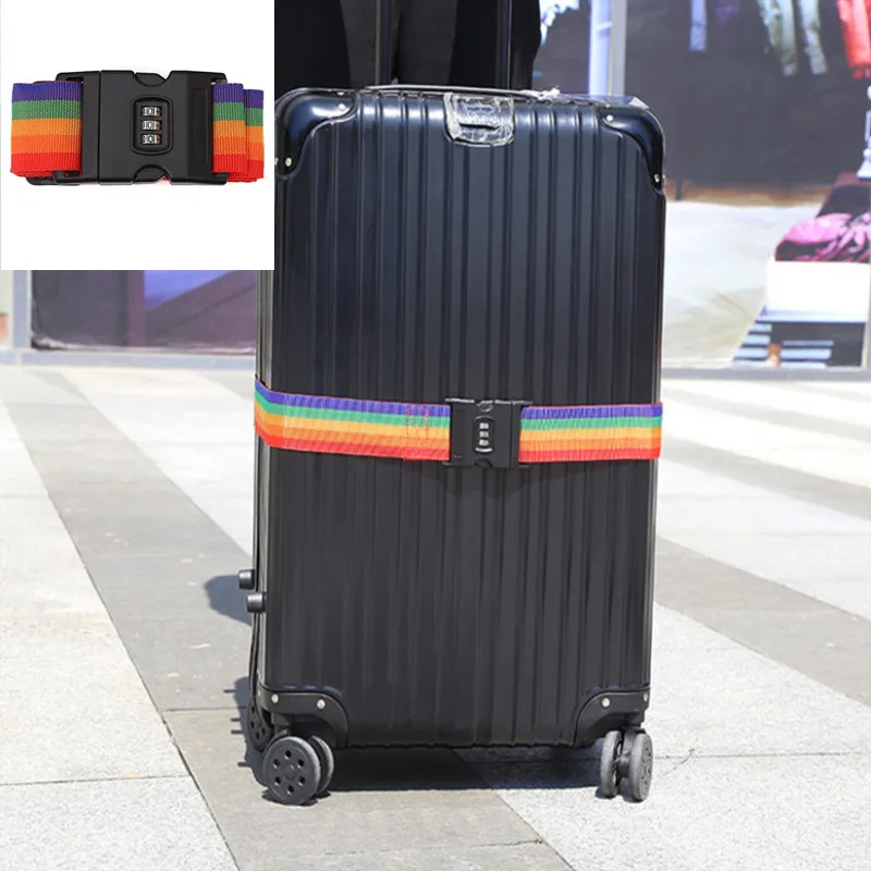 Luggage Strap Cross Belt Packing Adjustable Travel Suitcase Nylon 3 Digits Password Lock Buckle Strap Baggage Belts Strap Lock
Luggage Strap Cross Belt Packing Adjustable Travel Suitcase Nylon 3 Digits Password Lock Buckle Strap Baggage Belts Strap Lock