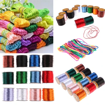 10/75meter 2/1mm Soft Satin Nylon Cord Solid Rope For Jewelry Making Non-Toxic And Tasteless MultiColor DIY Accessories
10/75meter 2/1mm Soft Satin Nylon Cord Solid Rope For Jewelry Making Non-Toxic And Tasteless MultiColor DIY Accessories