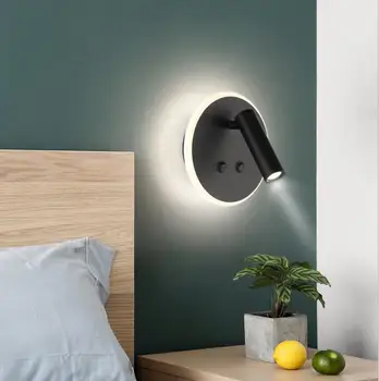 Nordic bedroom double light LED bedside lamp with double switch art living room corridor aisle wall light
Nordic bedroom double light LED bedside lamp with double switch art living room corridor aisle wall light