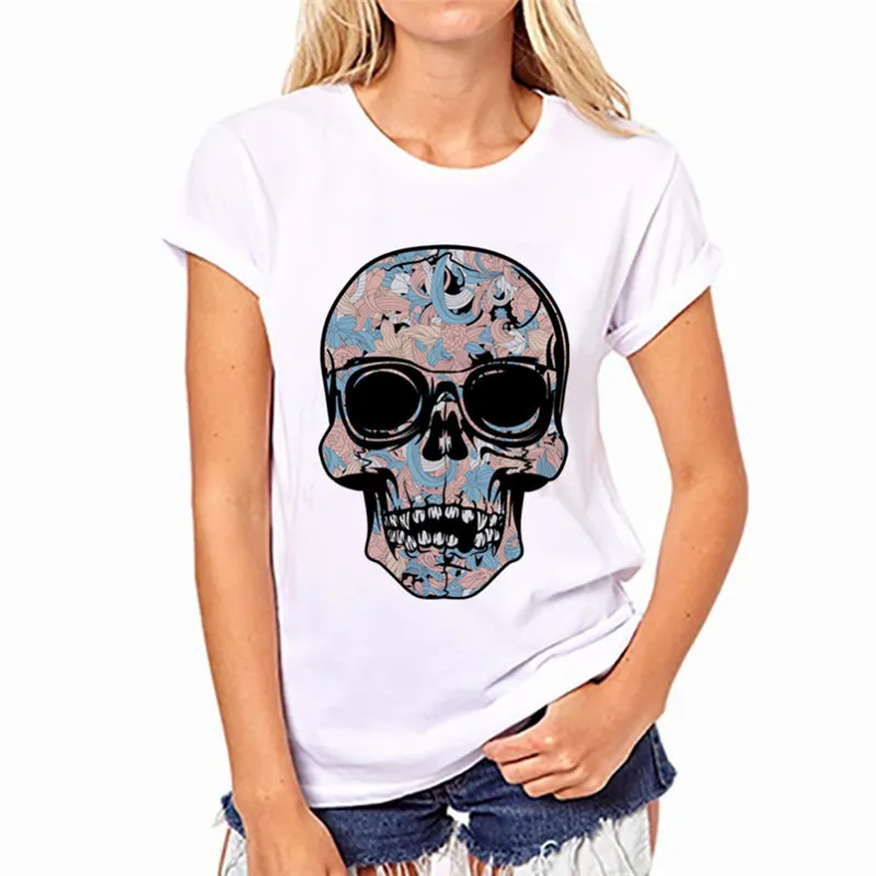 2018 New Fashion Women's Tee Skull Pinting T shirt Funny Tops Graphic Tees Harajuku T-Shirt Hip Hop Tshirt Women Clothing
2018 New Fashion Women's Tee Skull Pinting T shirt Funny Tops Graphic Tees Harajuku T-Shirt Hip Hop Tshirt Women Clothing