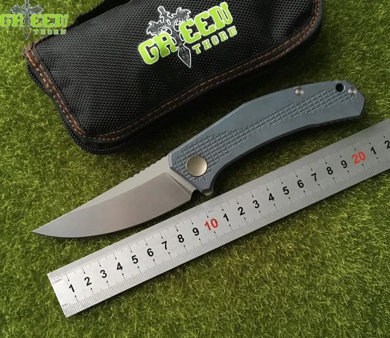 Green thorn JEANS folding knife m390 steel Flipper TC4 Titanium handle outdoor camping hunting pocket kitchen knives EDC tools
Green thorn JEANS folding knife m390 steel Flipper TC4 Titanium handle outdoor camping hunting pocket kitchen knives EDC tools