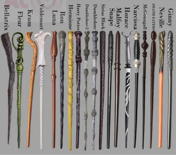 

10 pcs/lot Hot Sale New Harry Potter Magic Wand Deathly Hallows Hogwarts Gift magic wand Voldemort 20 styles for Choice