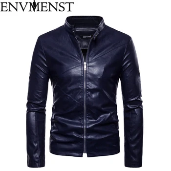 Men Leather Jacket 2018 New Fashion Casual Leather Jacket High Quality Male Motorcycle Jacket Slim Stand Collar Jacket
Men Leather Jacket 2018 New Fashion Casual Leather Jacket High Quality Male Motorcycle Jacket Slim Stand Collar Jacket