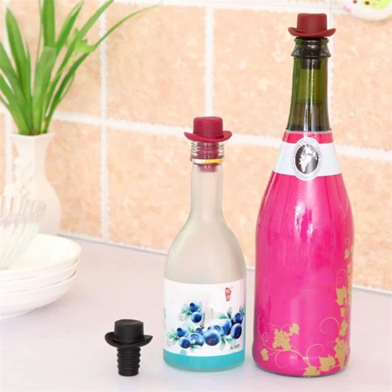 1Pc Hat Silicone Vacuum Bottle Stoper Liquor Outlet Wine Stop Flow Drain Cap Cover Wine Toppers & Stopper for Bottle 4*4*5cm
1Pc Hat Silicone Vacuum Bottle Stoper Liquor Outlet Wine Stop Flow Drain Cap Cover Wine Toppers & Stopper for Bottle 4*4*5cm