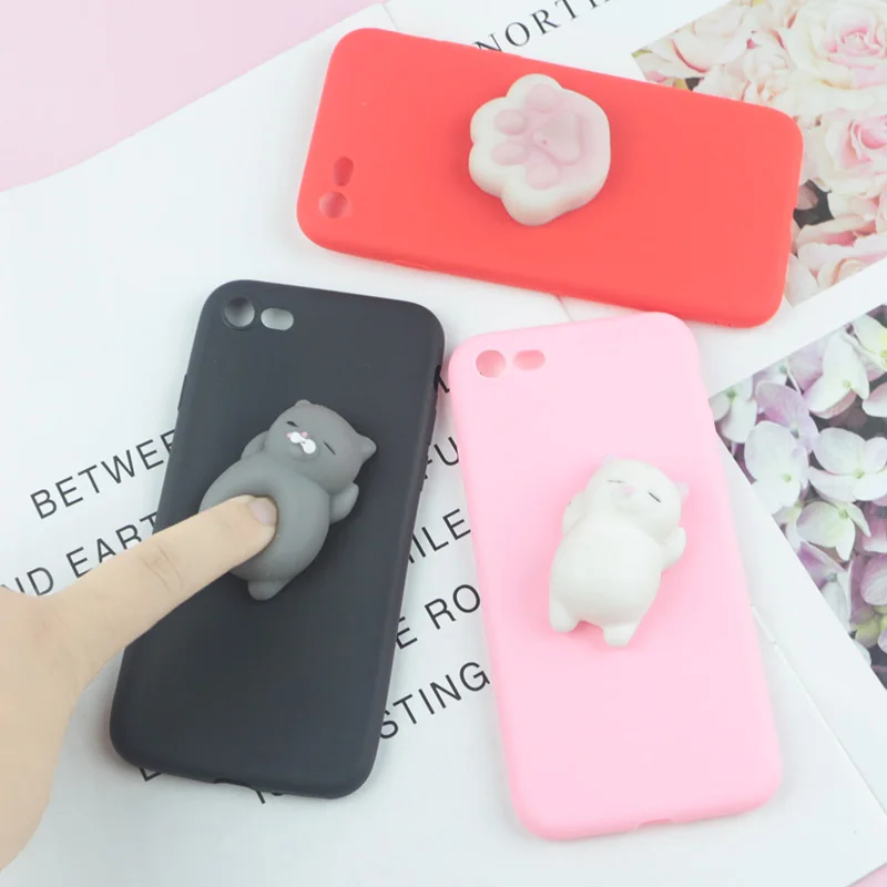 3D мягкий чехол для iphone 11 Pro X XR XS Max 4 4S SE 2020 5S 6 6S Plus 7 8 Plus|case for iphone|cat casecase plus |