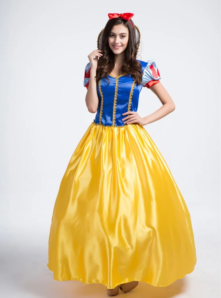 Women Fantasia Princess Snow White Cosplay Costume Halloween Carnival Party Fancy Dress Adult Snow White Costumes
Women Fantasia Princess Snow White Cosplay Costume Halloween Carnival Party Fancy Dress Adult Snow White Costumes