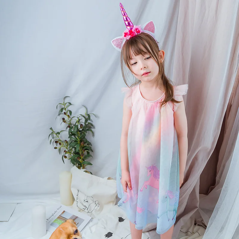 2019 Summer Princess Dress for Girls Unicorn Print Children Clothes Performance Clothing Stylish Kid One-piece Party Dress
2019 Summer Princess Dress for Girls Unicorn Print Children Clothes Performance Clothing Stylish Kid One-piece Party Dress