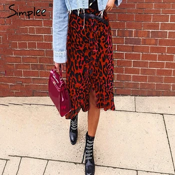 Simplee Sexy leopard midi pencil skirt women Autumn high waist ruffle red girl skirts 2018 Vintage female korean winter skirt
Simplee Sexy leopard midi pencil skirt women Autumn high waist ruffle red girl skirts 2018 Vintage female korean winter skirt