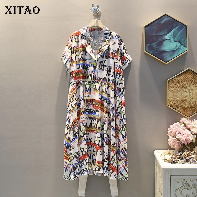 XITAO Large Size Pleated Midi Dress Women Korea Fashion Turn Down Collar Print Pattern Vintage Patchwork 2019 Summer ZLL4048
XITAO Large Size Pleated Midi Dress Women Korea Fashion Turn Down Collar Print Pattern Vintage Patchwork 2019 Summer ZLL4048