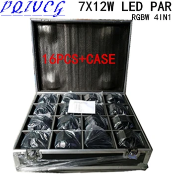 16PCS/ RGBW 4in1 7X12W led Par light +Flight Case dmx512 disco lights professional dj equipment
16PCS/ RGBW 4in1 7X12W led Par light +Flight Case dmx512 disco lights professional dj equipment