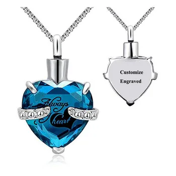 Always in My Heart 12 Birthstone Crystal Urn Cremation Necklace Pendant Heart Memorial Keepsake Pendant Ash Holder
Always in My Heart 12 Birthstone Crystal Urn Cremation Necklace Pendant Heart Memorial Keepsake Pendant Ash Holder