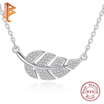 BELAWANG Top Quality Leave Necklace & Pendant 925 Sterling Silver Chain Necklace with SWA Austria Crystal Fashion Jewelry Bijoux
BELAWANG Top Quality Leave Necklace & Pendant 925 Sterling Silver Chain Necklace with SWA Austria Crystal Fashion Jewelry Bijoux