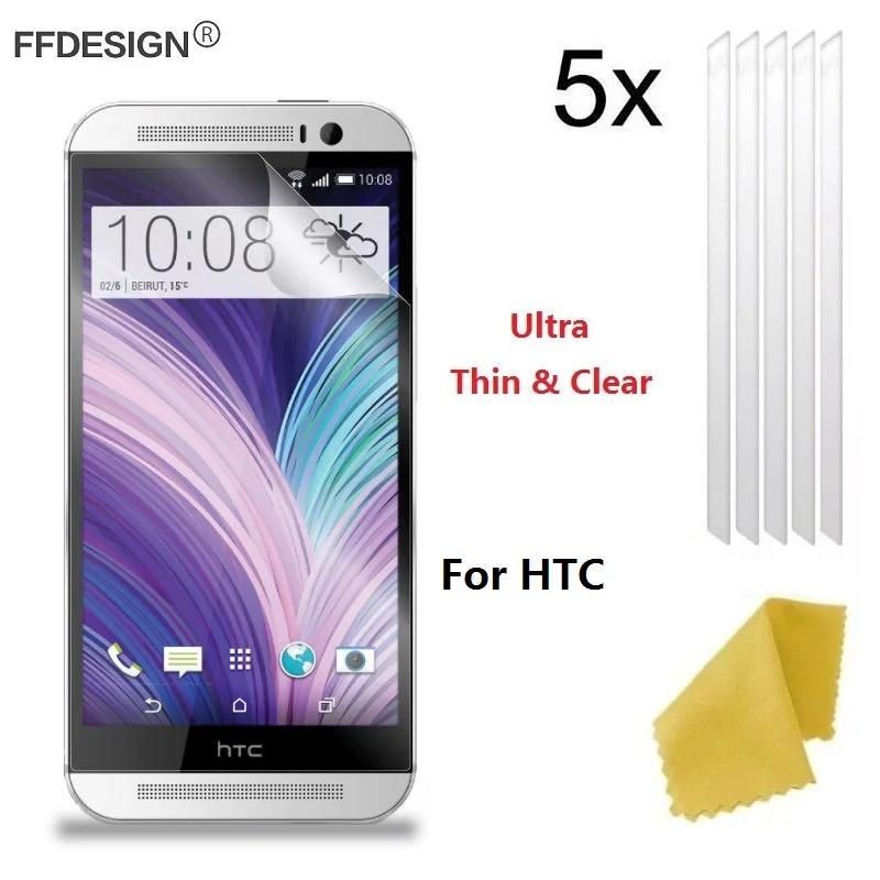 5 кратная пленка для защиты ЖК экрана от царапин HTC M10 M9 M7 M8 mini Desire 828 825 820 628 626 U Ultra Play