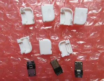 20 sets / pcs White DIY 90 Left Angle USB b Micro male 5 pin Welding Plug Connector Socket with Plastic Cover , Free shipping
20 sets / pcs White DIY 90 Left Angle USB b Micro male 5 pin Welding Plug Connector Socket with Plastic Cover , Free shipping